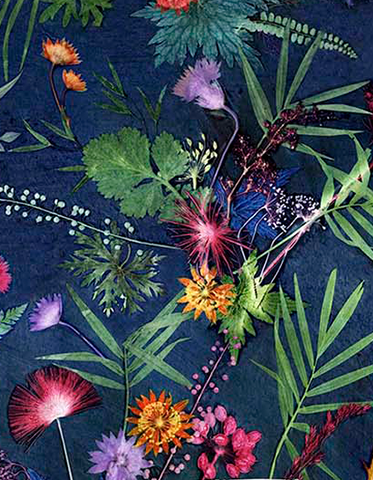 Indigo Tropical | Blue | Velvet | Accent Chair - Image 7