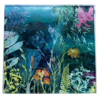 Aqua Magna 1 | Sea Green Single Glass Coaster