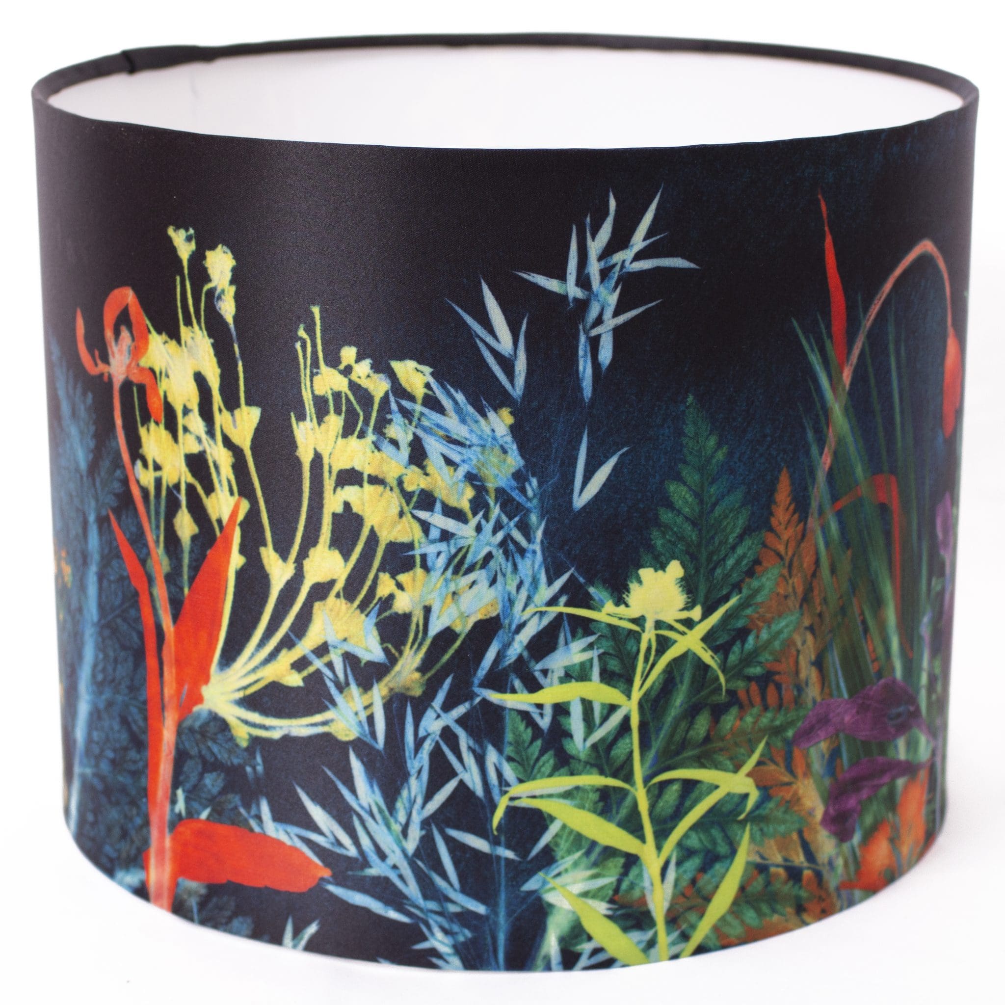 Secret Garden | Dark Floral Print Lampshade