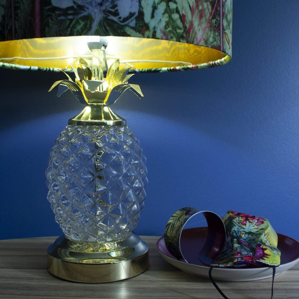 Gloden Glass Pineapple Shade