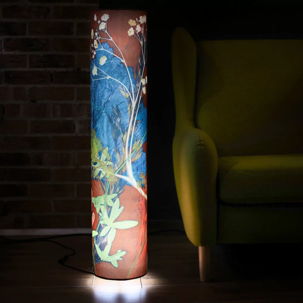 Earthen | Burgundy | Floor Lamp - Image 2