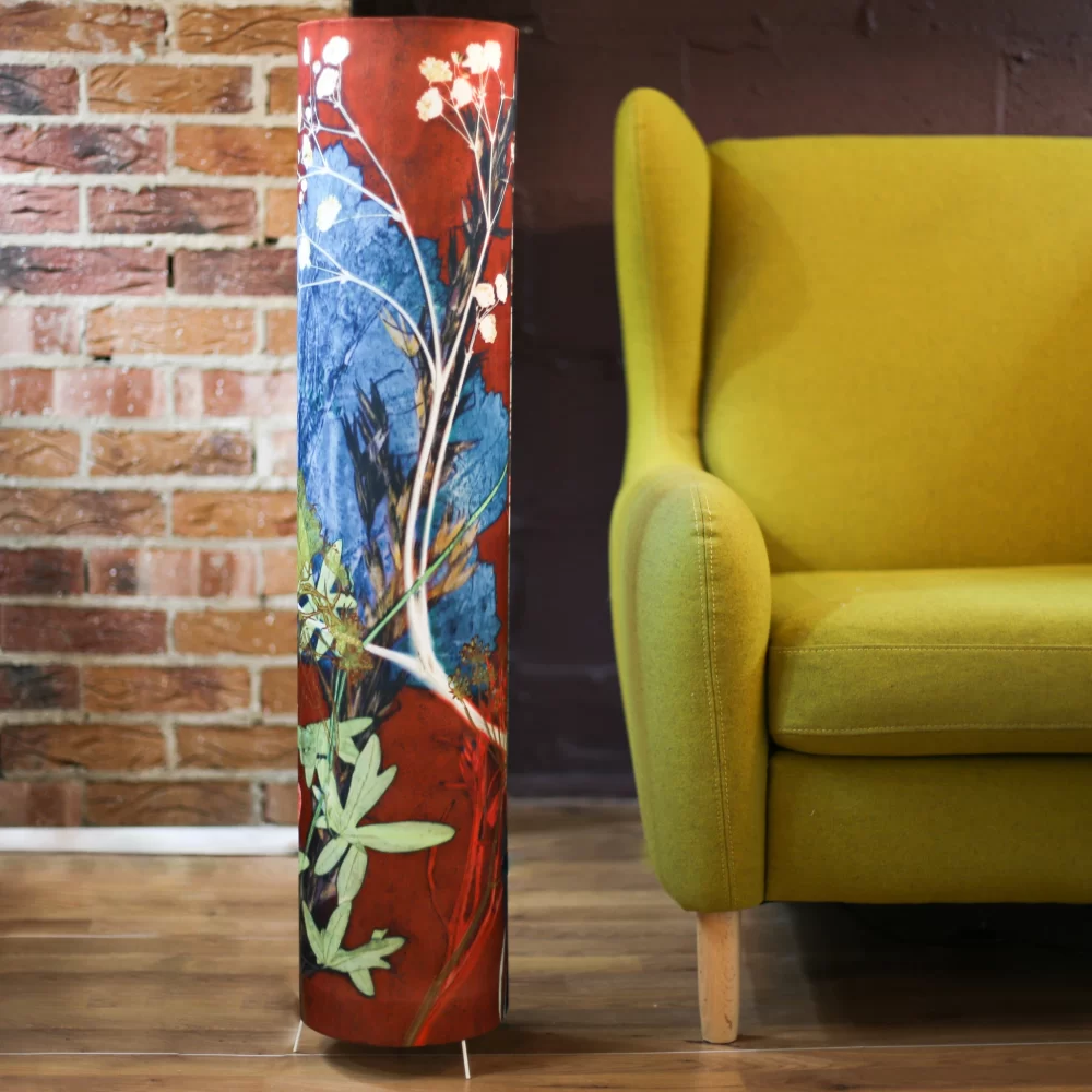 Earthen | Burgundy | Floor Lamp