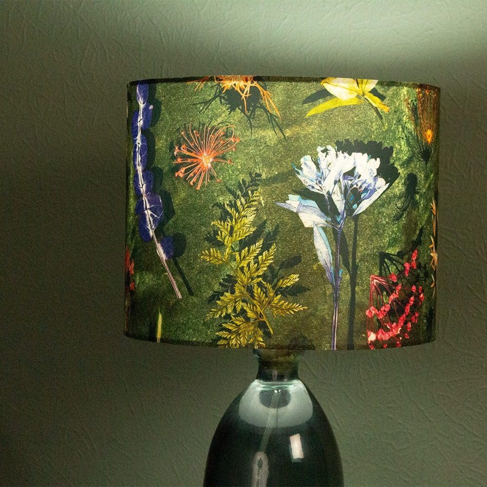 Mylas Mystery | Olive Green | Floral Print Lampshade