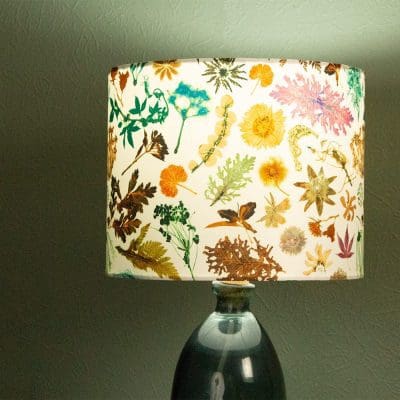Specimen Study | Sepia Sand | Floral Print Lampshade